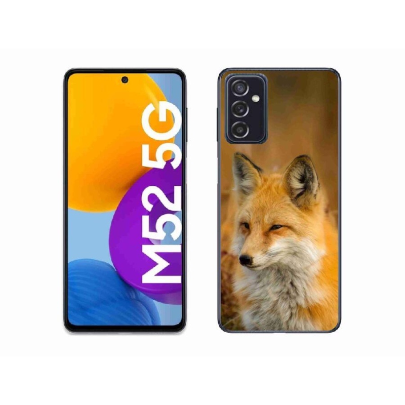 Gelový kryt mmCase na mobil Samsung Galaxy M52 5G - liška