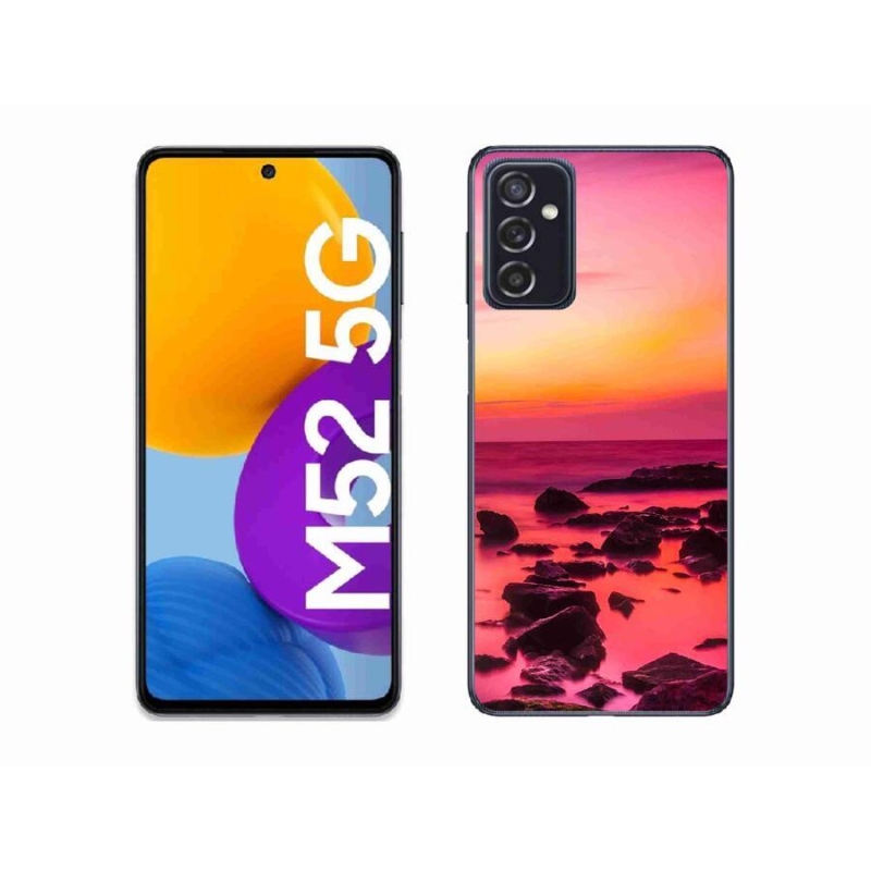 Gelový kryt mmCase na mobil Samsung Galaxy M52 5G - moře a záře