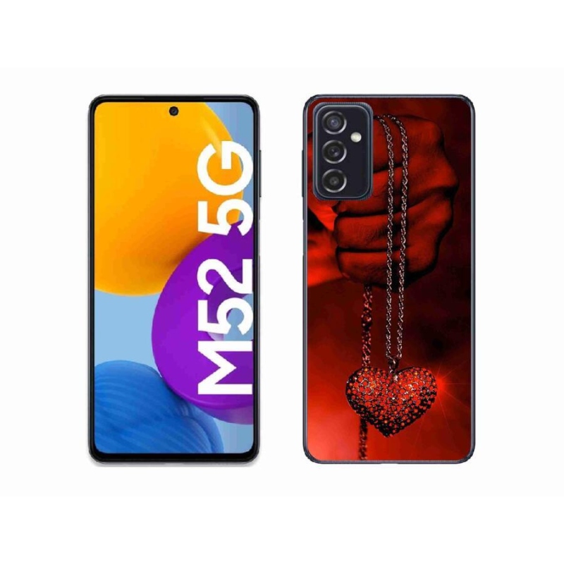 Gelový kryt mmCase na mobil Samsung Galaxy M52 5G - náhrdelník