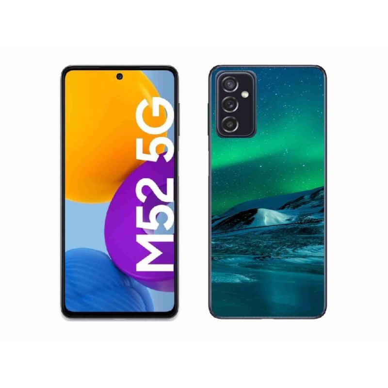 Gelový kryt mmCase na mobil Samsung Galaxy M52 5G - polární záře