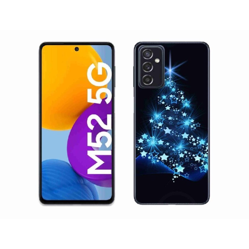 Gelový kryt mmCase na mobil Samsung Galaxy M52 5G - vánoční stromek