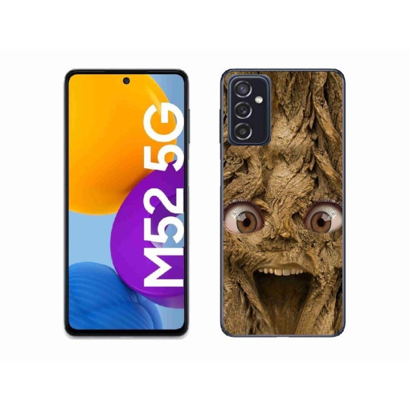 Gelový kryt mmCase na mobil Samsung Galaxy M52 5G - veselý strom s očima