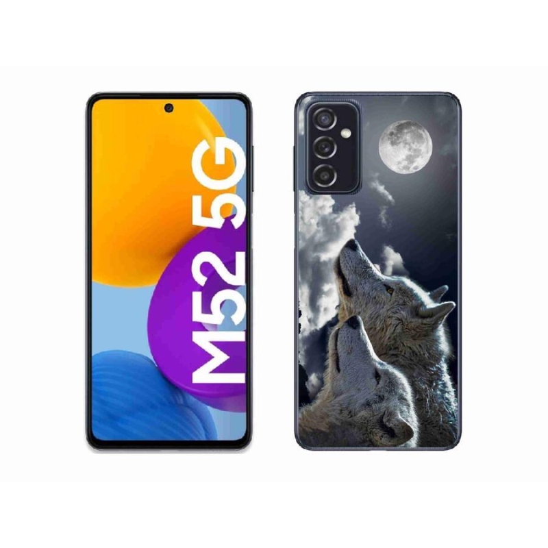 Gelový kryt mmCase na mobil Samsung Galaxy M52 5G - vlci