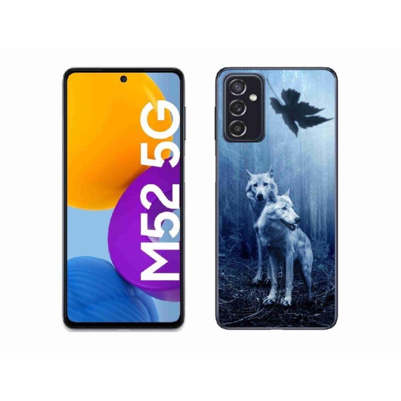 Gelový kryt mmCase na mobil Samsung Galaxy M52 5G - vlci v lese