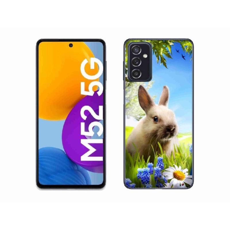 Gelový kryt mmCase na mobil Samsung Galaxy M52 5G - zajíček