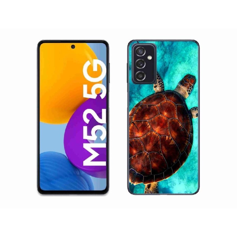 Gelový kryt mmCase na mobil Samsung Galaxy M52 5G - želva
