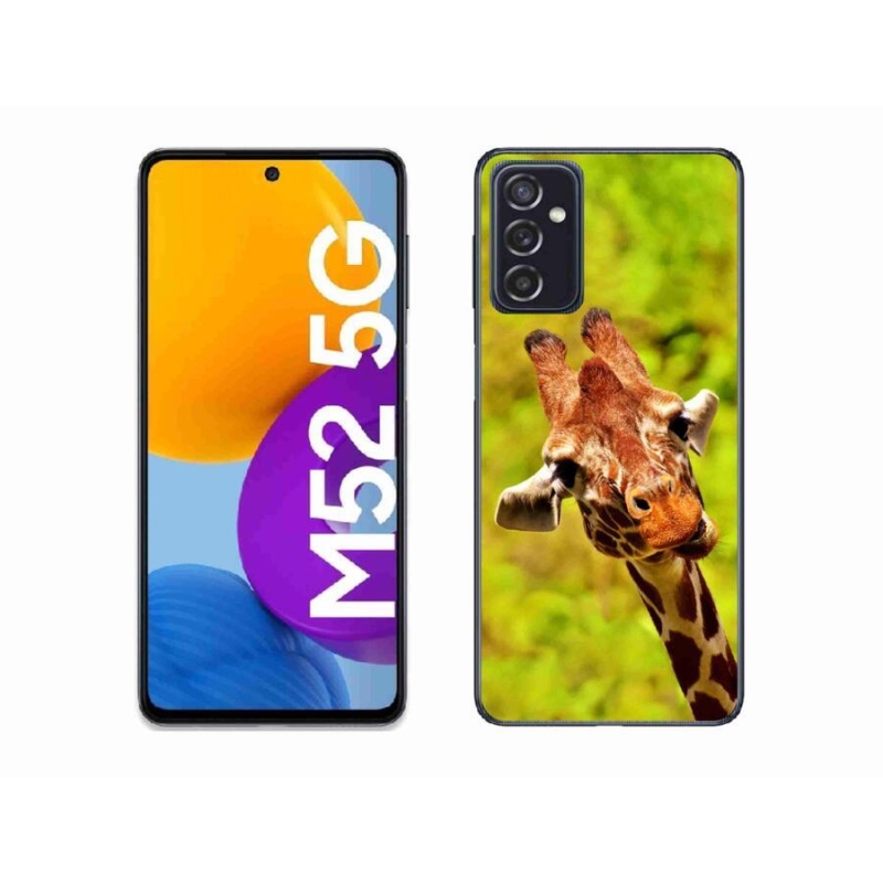 Gelový kryt mmCase na mobil Samsung Galaxy M52 5G - žirafa