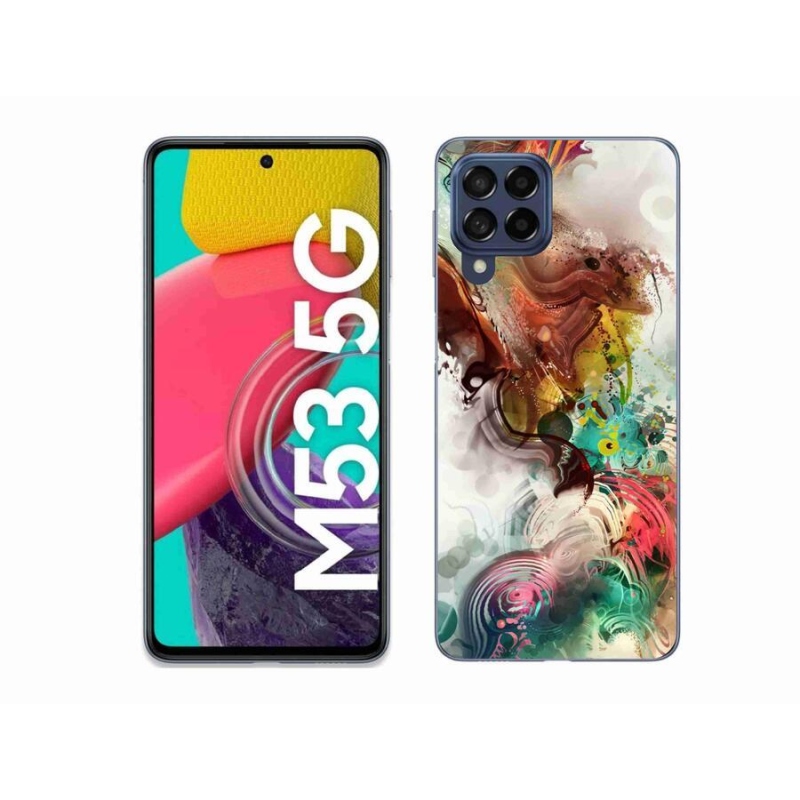 Gelový kryt mmCase na mobil Samsung Galaxy M53 5G - abstrakt 1
