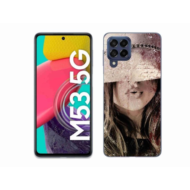 Gelový kryt mmCase na mobil Samsung Galaxy M53 5G - dívka
