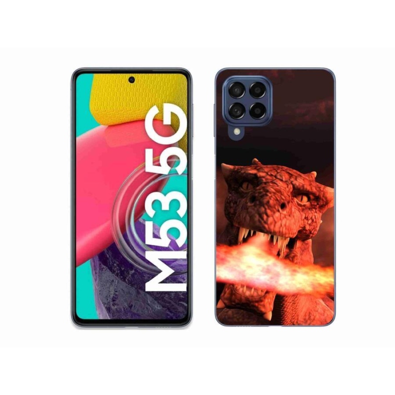 Gelový kryt mmCase na mobil Samsung Galaxy M53 5G - drak