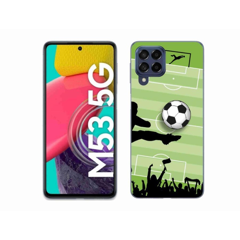 Gelový kryt mmCase na mobil Samsung Galaxy M53 5G - fotbal 3