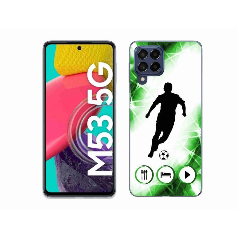 Gelový kryt mmCase na mobil Samsung Galaxy M53 5G - fotbalista