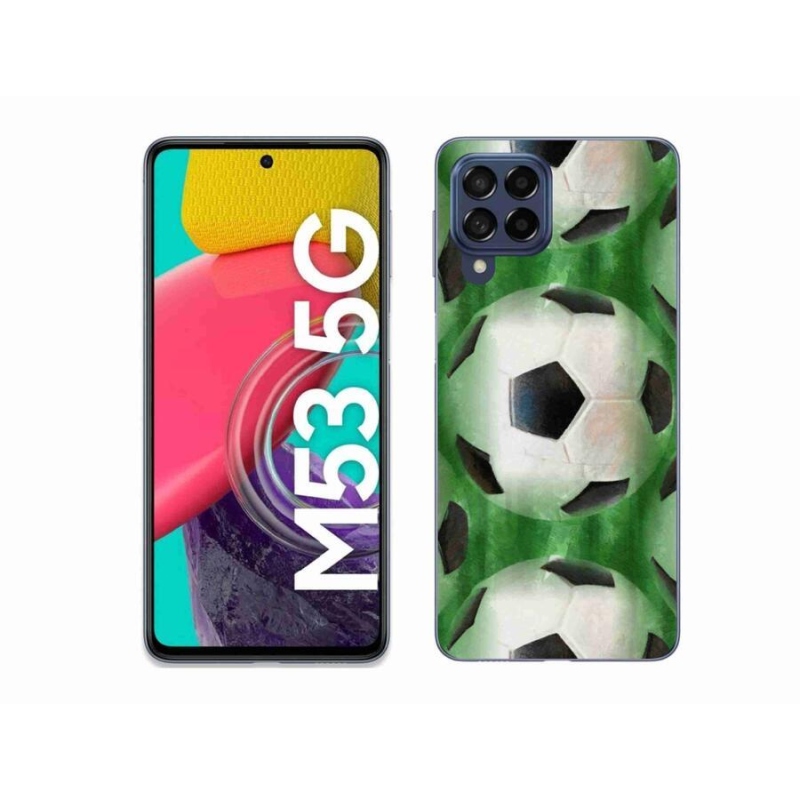 Gelový kryt mmCase na mobil Samsung Galaxy M53 5G - fotbalový míč