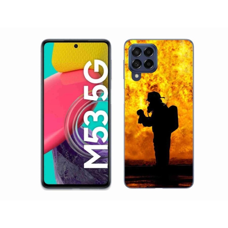 Gelový kryt mmCase na mobil Samsung Galaxy M53 5G - hasič