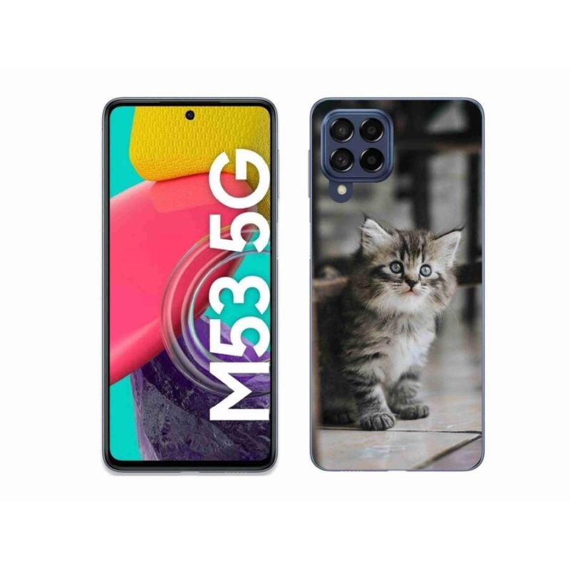 Gelový kryt mmCase na mobil Samsung Galaxy M53 5G - koťátko