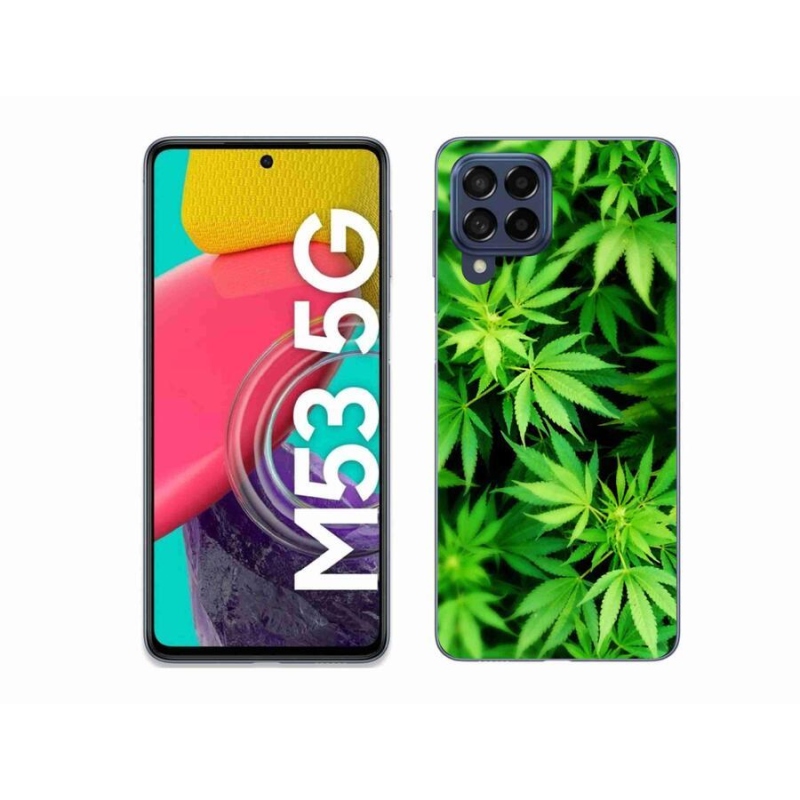 Gelový kryt mmCase na mobil Samsung Galaxy M53 5G - konopí 3