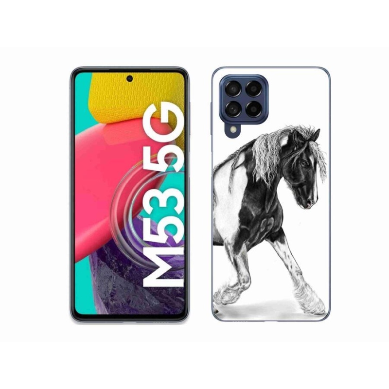 Gelový kryt mmCase na mobil Samsung Galaxy M53 5G - kůň