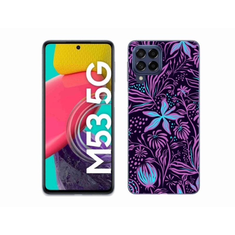 Gelový kryt mmCase na mobil Samsung Galaxy M53 5G - květiny 2
