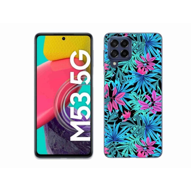 Gelový kryt mmCase na mobil Samsung Galaxy M53 5G - květiny 3