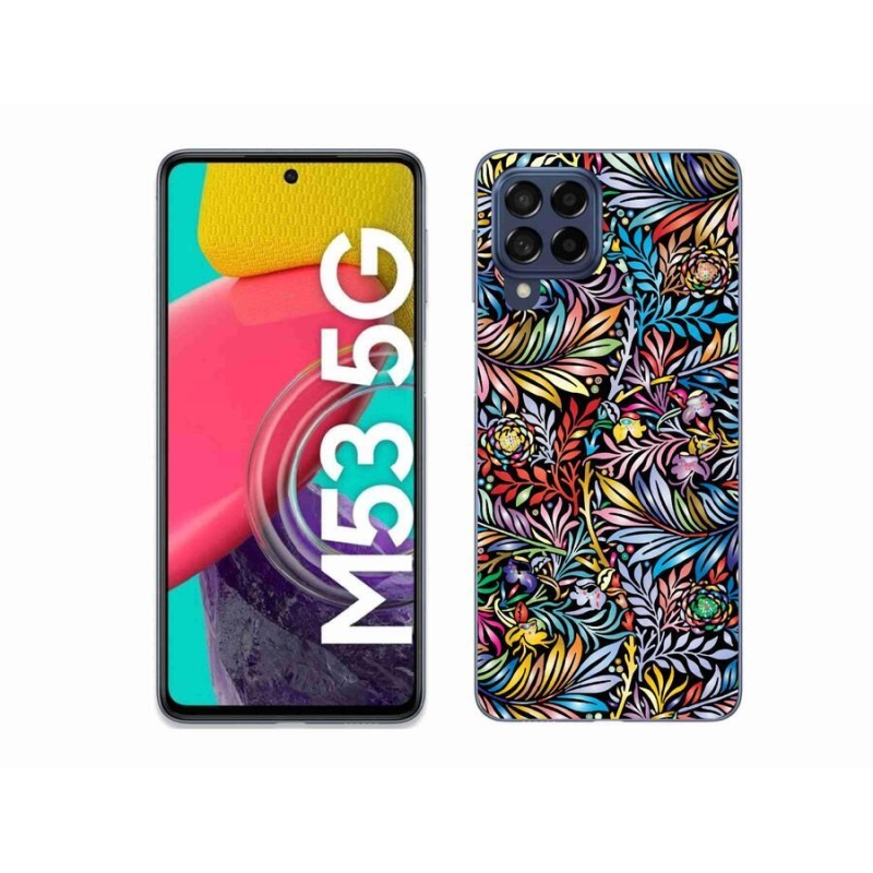 Gelový kryt mmCase na mobil Samsung Galaxy M53 5G - květiny 5