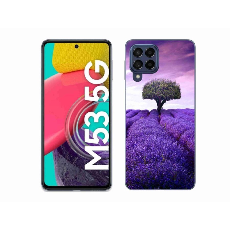 Gelový kryt mmCase na mobil Samsung Galaxy M53 5G - levandulová louka