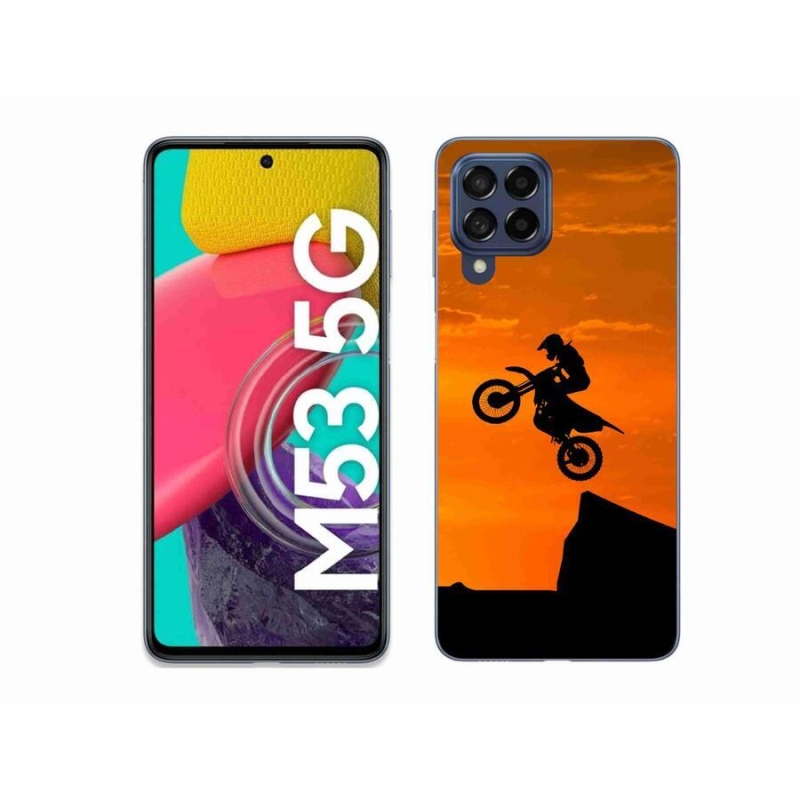 Gelový kryt mmCase na mobil Samsung Galaxy M53 5G - motocross