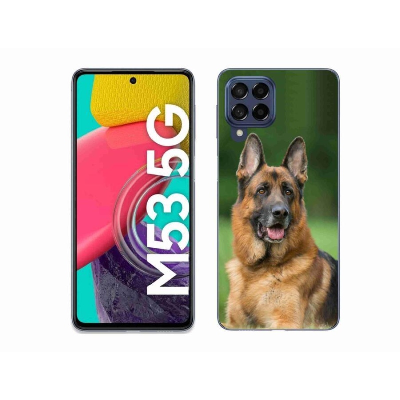 Gelový kryt mmCase na mobil Samsung Galaxy M53 5G - německý ovčák