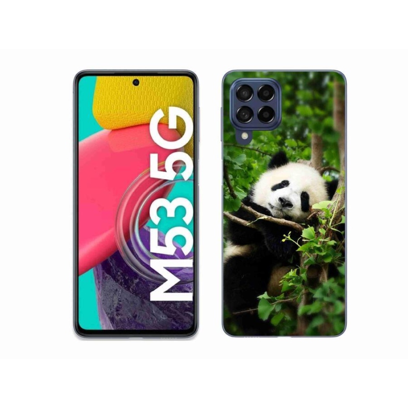 Gelový kryt mmCase na mobil Samsung Galaxy M53 5G - panda