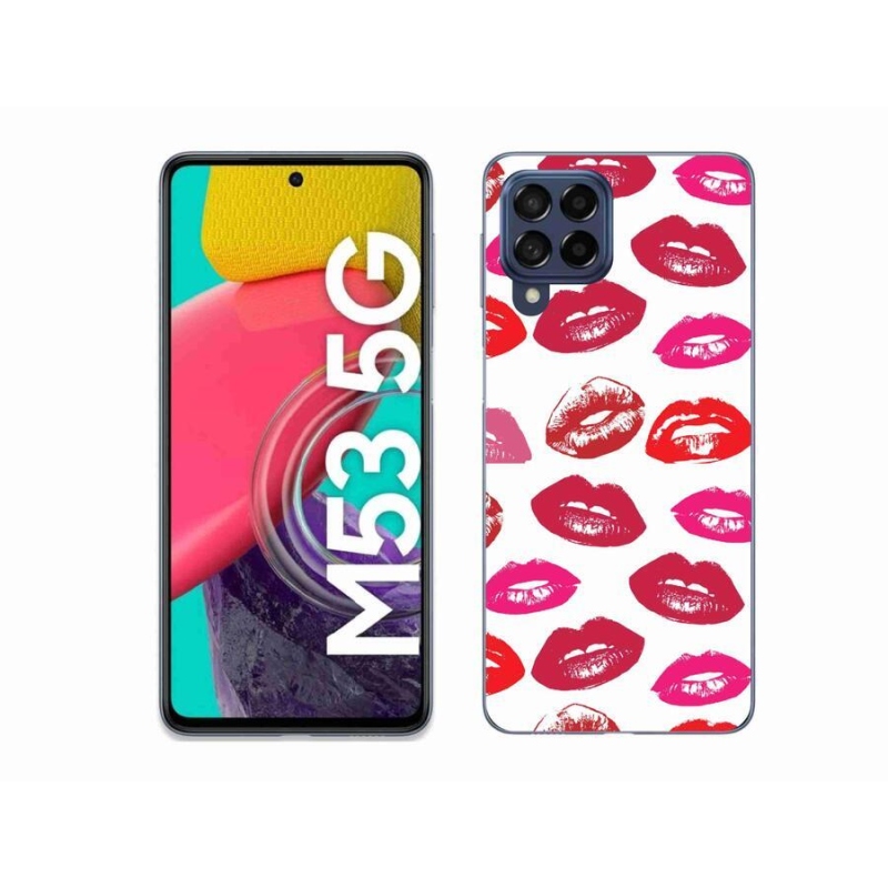 Gelový kryt mmCase na mobil Samsung Galaxy M53 5G - rty