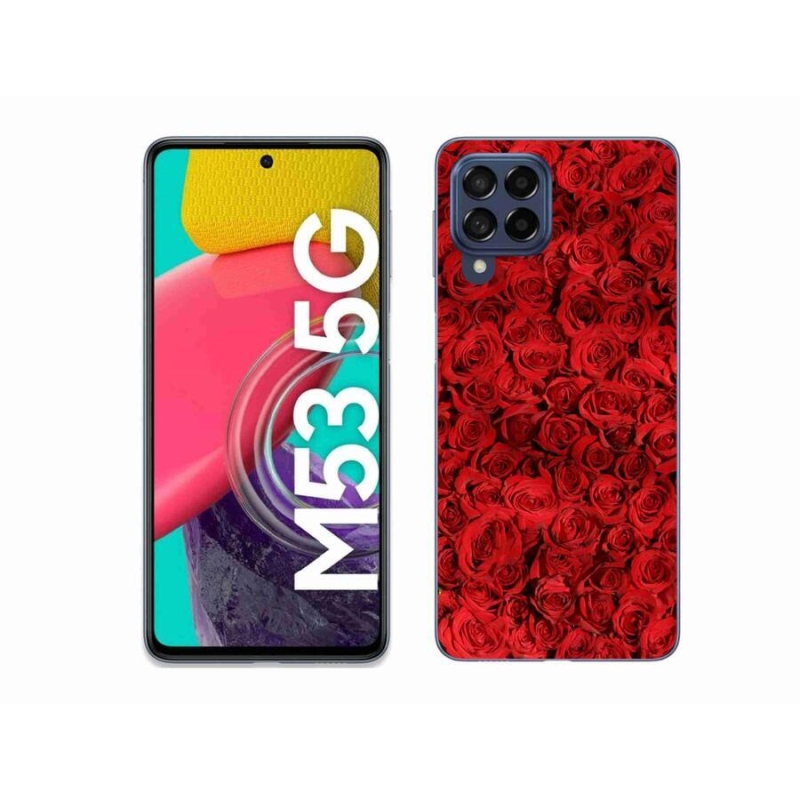 Gelový kryt mmCase na mobil Samsung Galaxy M53 5G - růže