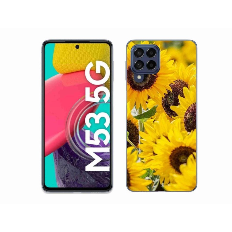 Gelový kryt mmCase na mobil Samsung Galaxy M53 5G - slunečnice