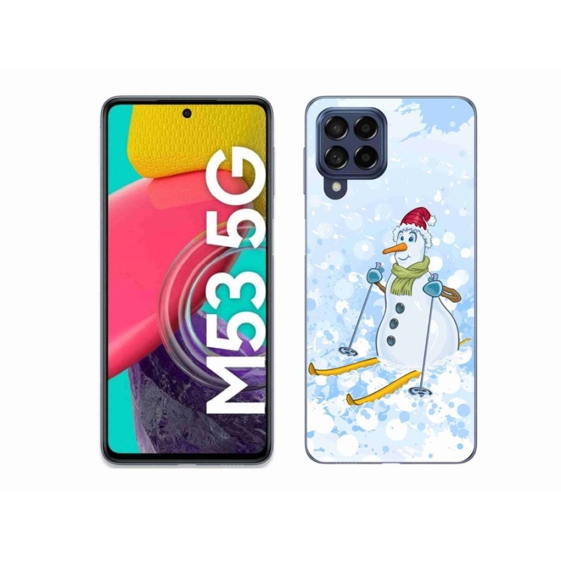 Gelový kryt mmCase na mobil Samsung Galaxy M53 5G - sněhulák
