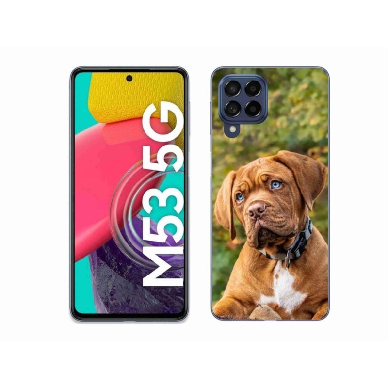 Gelový kryt mmCase na mobil Samsung Galaxy M53 5G - štěně