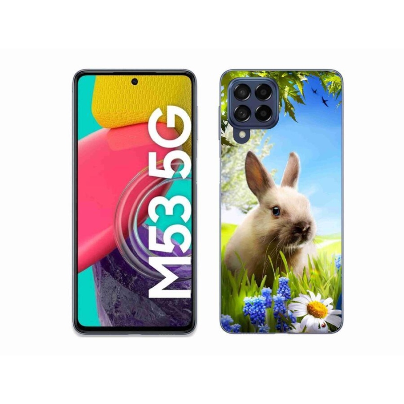 Gelový kryt mmCase na mobil Samsung Galaxy M53 5G - zajíček