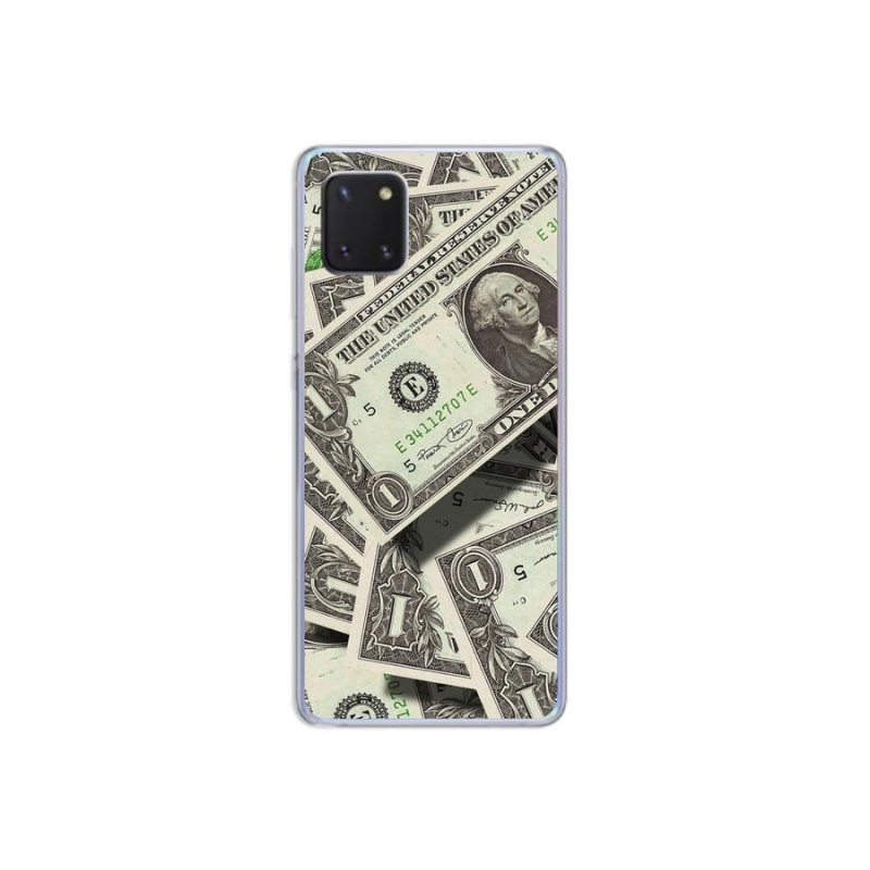 Gelový kryt mmCase na mobil Samsung Galaxy Note 10 Lite - americký dolar