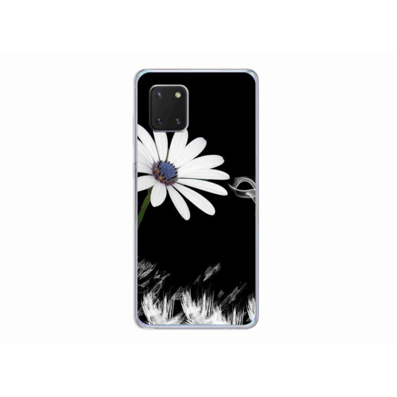 Gelový kryt mmCase na mobil Samsung Galaxy Note 10 Lite - bílá květina