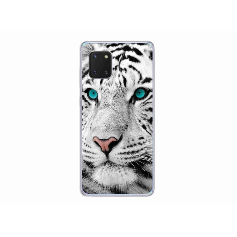 Gelový kryt mmCase na mobil Samsung Galaxy Note 10 Lite - bílý tygr