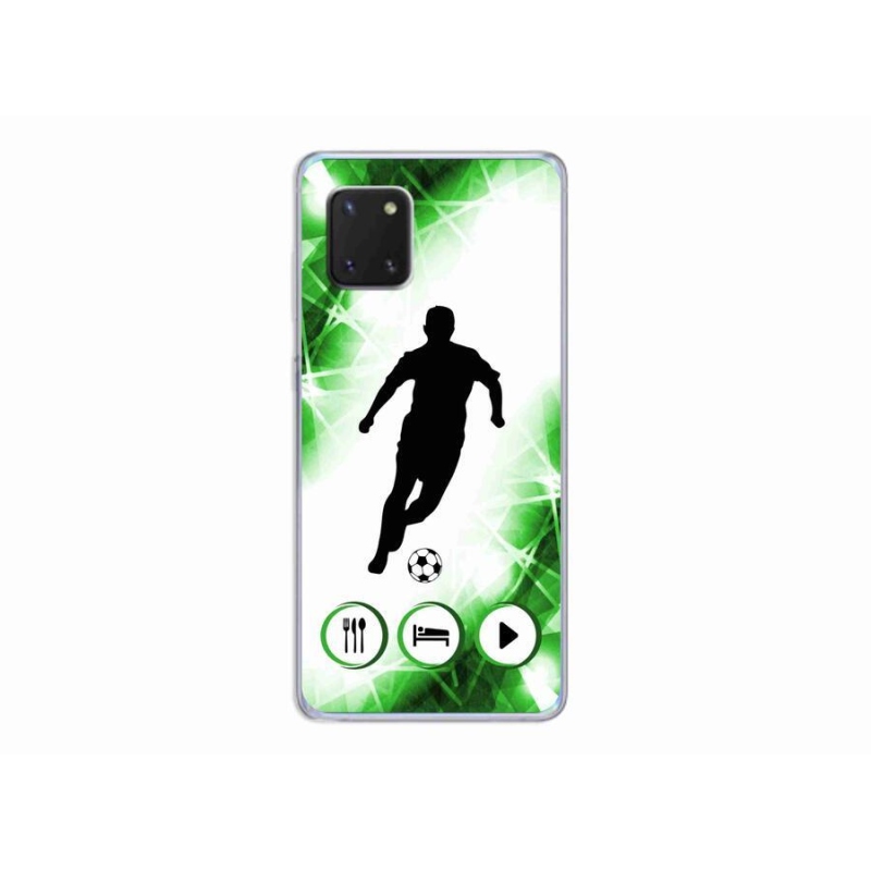 Gelový kryt mmCase na mobil Samsung Galaxy Note 10 Lite - fotbalista