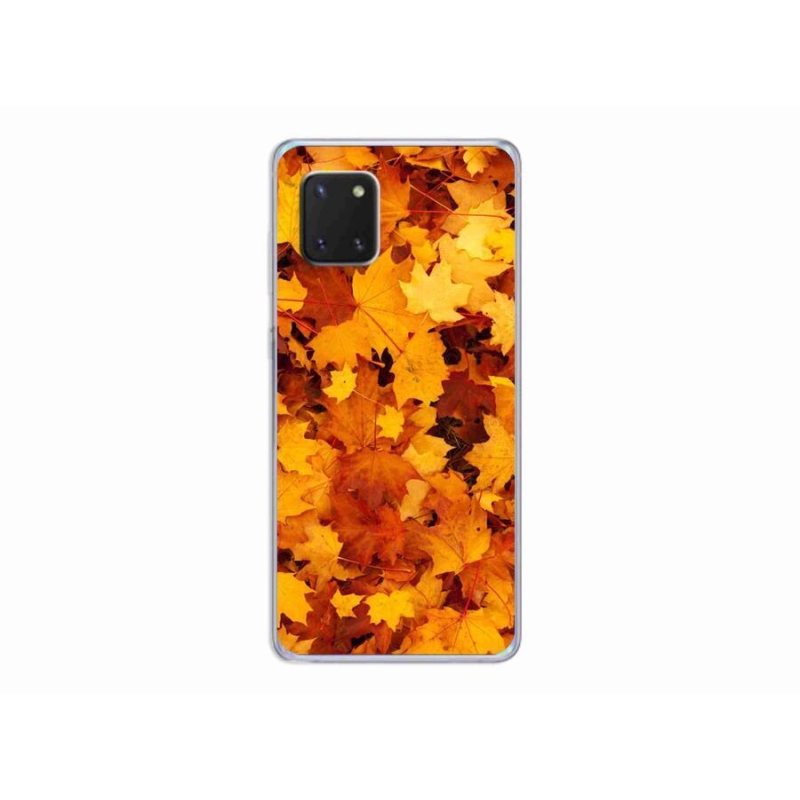 Gelový kryt mmCase na mobil Samsung Galaxy Note 10 Lite - javorové listy