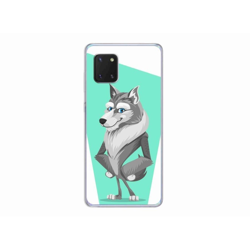 Gelový kryt mmCase na mobil Samsung Galaxy Note 10 Lite - kreslený vlk
