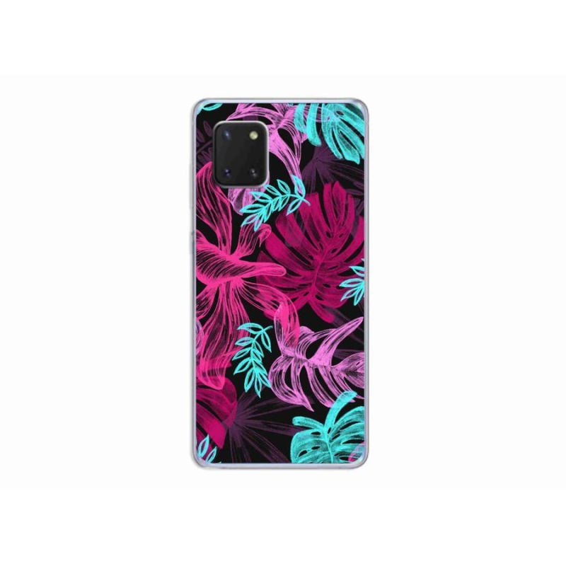 Gelový kryt mmCase na mobil Samsung Galaxy Note 10 Lite - květiny 1