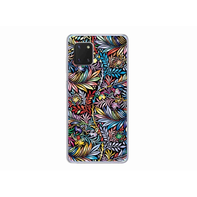 Gelový kryt mmCase na mobil Samsung Galaxy Note 10 Lite - květiny 5
