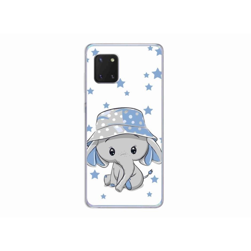 Gelový kryt mmCase na mobil Samsung Galaxy Note 10 Lite - modrý slon