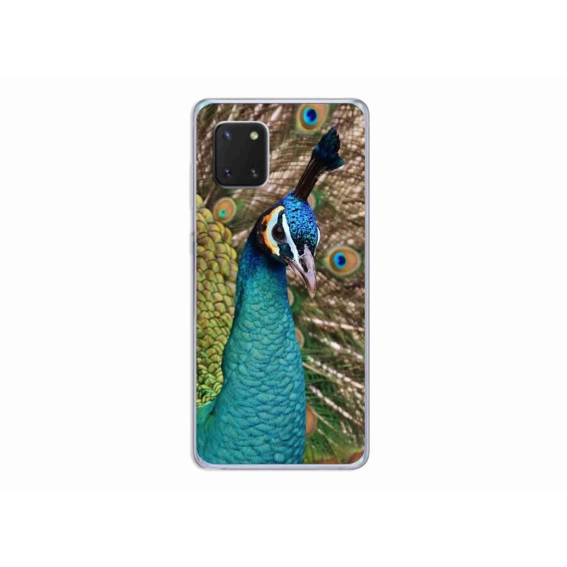 Gelový kryt mmCase na mobil Samsung Galaxy Note 10 Lite - páv