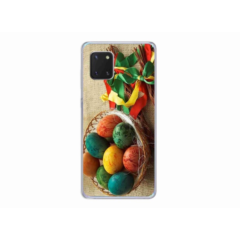 Gelový kryt mmCase na mobil Samsung Galaxy Note 10 Lite - pomlázky a vajíčka