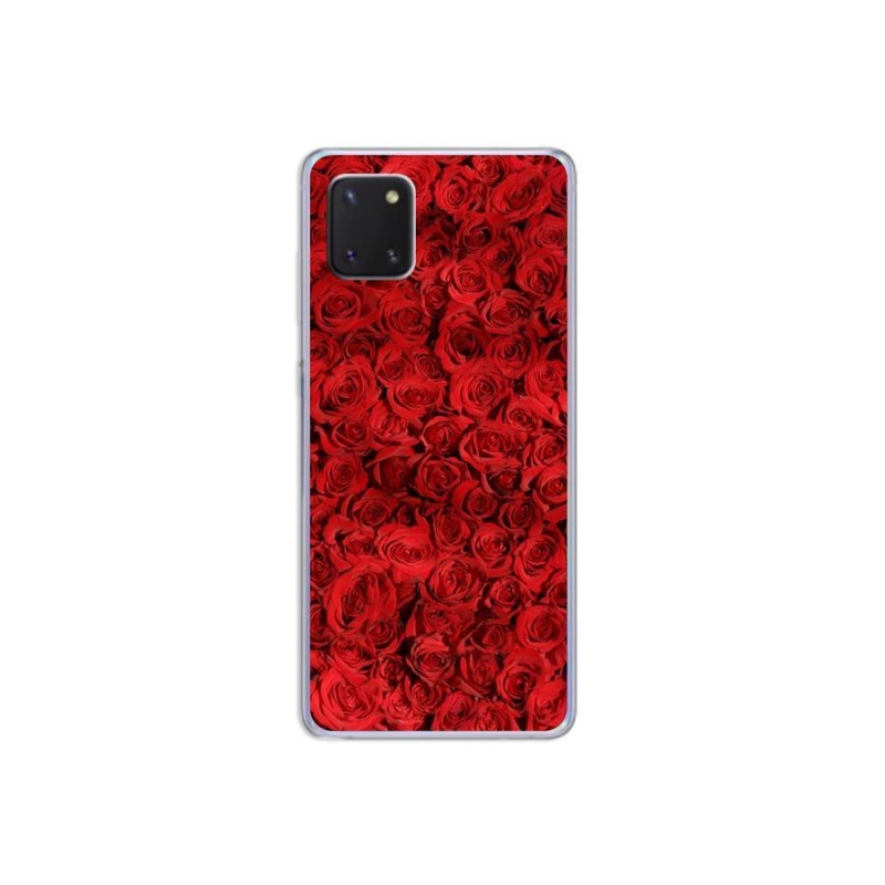 Gelový kryt mmCase na mobil Samsung Galaxy Note 10 Lite - růže