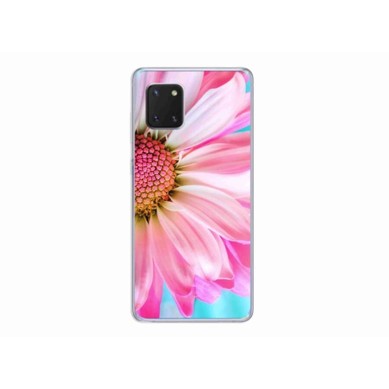 Gelový kryt mmCase na mobil Samsung Galaxy Note 10 Lite - růžová květina