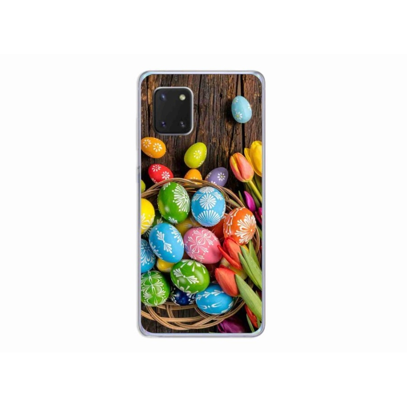 Gelový kryt mmCase na mobil Samsung Galaxy Note 10 Lite - velikonoční vajíčka