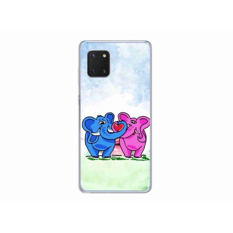 Gelový kryt mmCase na mobil Samsung Galaxy Note 10 Lite - zamilovaní sloni