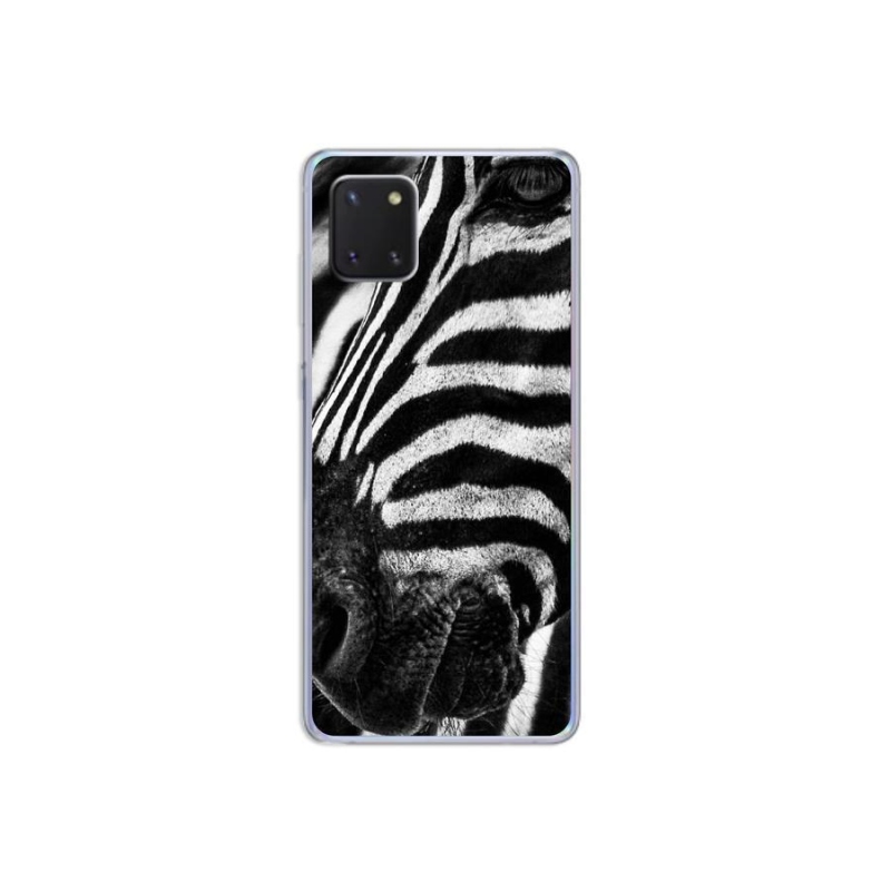 Gelový kryt mmCase na mobil Samsung Galaxy Note 10 Lite - zebra